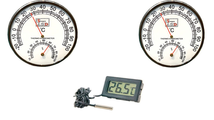 ?термометр, гигрометр необходимы для контроля за температурой и влажностью в парном помещении